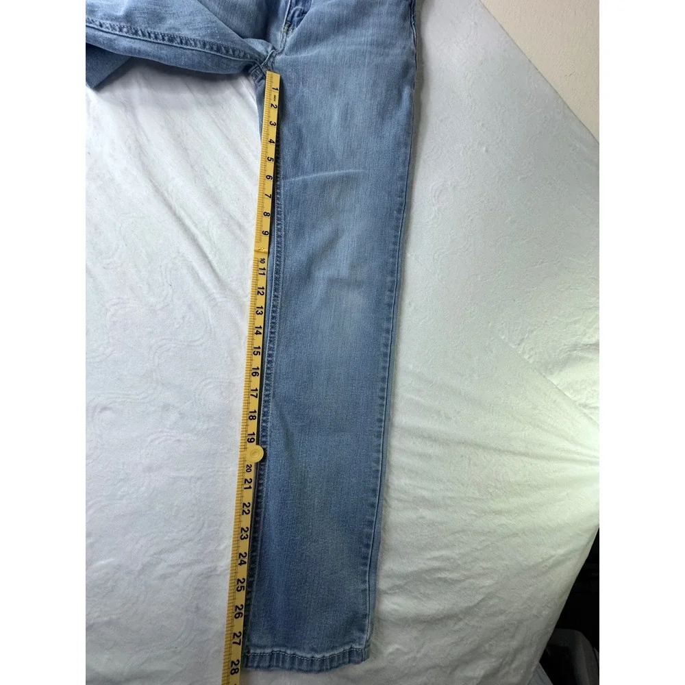 Levi's 514 Straight Fit Jeans Kids Size 16‎ Reg Blue Excellent Light Wash Denim